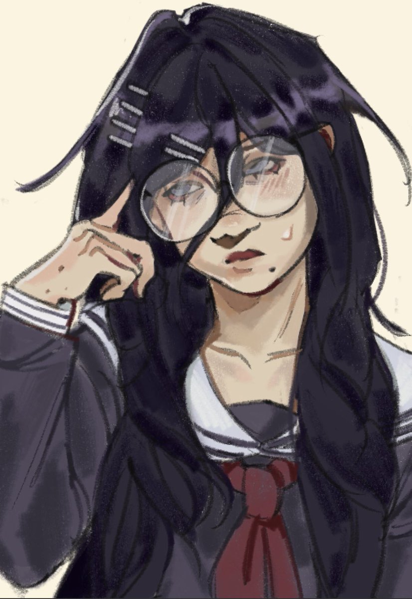 karasuitachi's tweet photo. Fukawa cutie. This was on the same canvas as the Togami ironically https://t.co/L6zvctzt9c