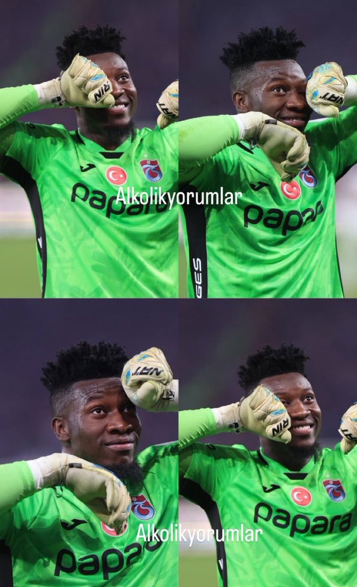 deplasske's tweet photo. andre onana, 4. golden sonra galatasaray tribünlerine dönüp “ağlamayın” işareti yapmış ajahahaha https://t.co/68OxaL7QCj