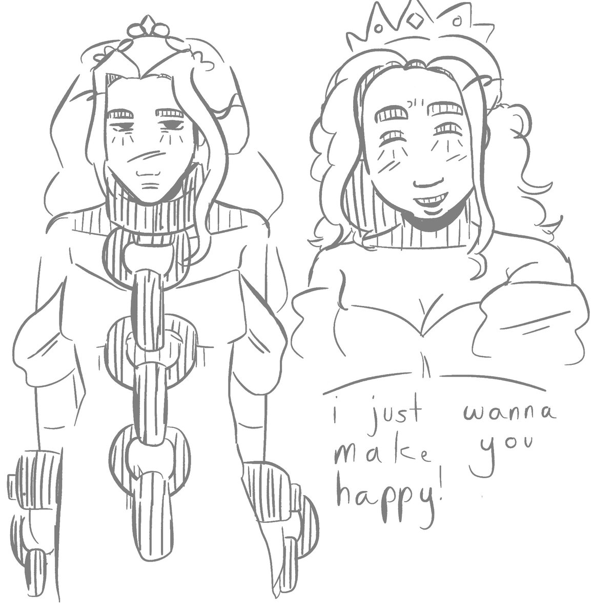shiftycest's tweet photo. prisoner and damsel doodle that i made a few days ago
#slaytheprincess https://t.co/1b4ZGAaUvE