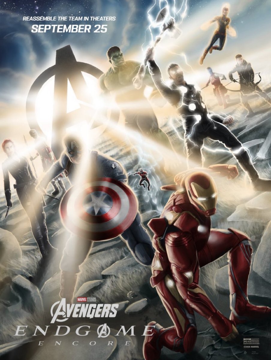 MCUFANLIFE's tweet photo. ✅映画『アベンジャーズ:エンドゲーム アンコール』より新たなアートポスターが公開されました。
　
✅劇場公開まであと4日‼️ https://t.co/bZluoAVXFM