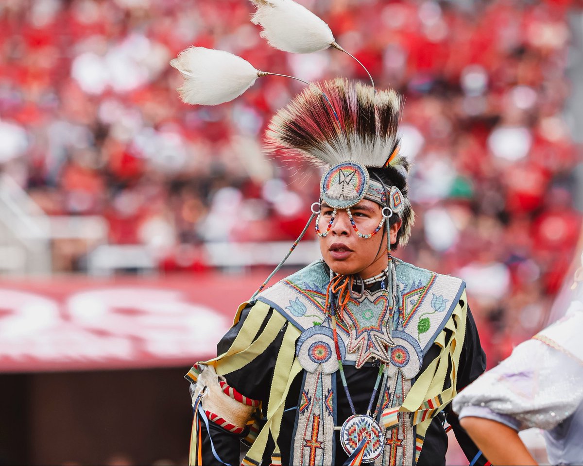 utahathletics's tweet photo. We are 𝐔𝐓𝐄 𝐏𝐑𝐎𝐔𝐃 ❤️

Thank you, Ute Indian Tribe for that special performance! 

#GoUtes https://t.co/EM0bGb2dDm