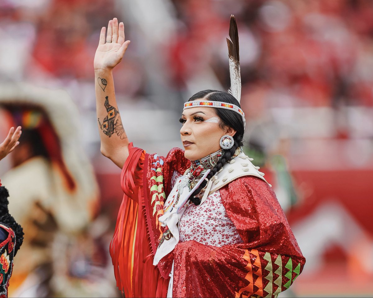utahathletics's tweet photo. We are 𝐔𝐓𝐄 𝐏𝐑𝐎𝐔𝐃 ❤️

Thank you, Ute Indian Tribe for that special performance! 

#GoUtes https://t.co/EM0bGb2dDm