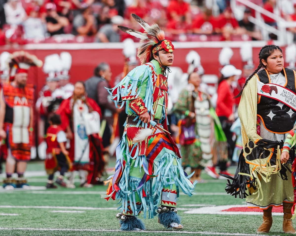 utahathletics's tweet photo. We are 𝐔𝐓𝐄 𝐏𝐑𝐎𝐔𝐃 ❤️

Thank you, Ute Indian Tribe for that special performance! 

#GoUtes https://t.co/EM0bGb2dDm