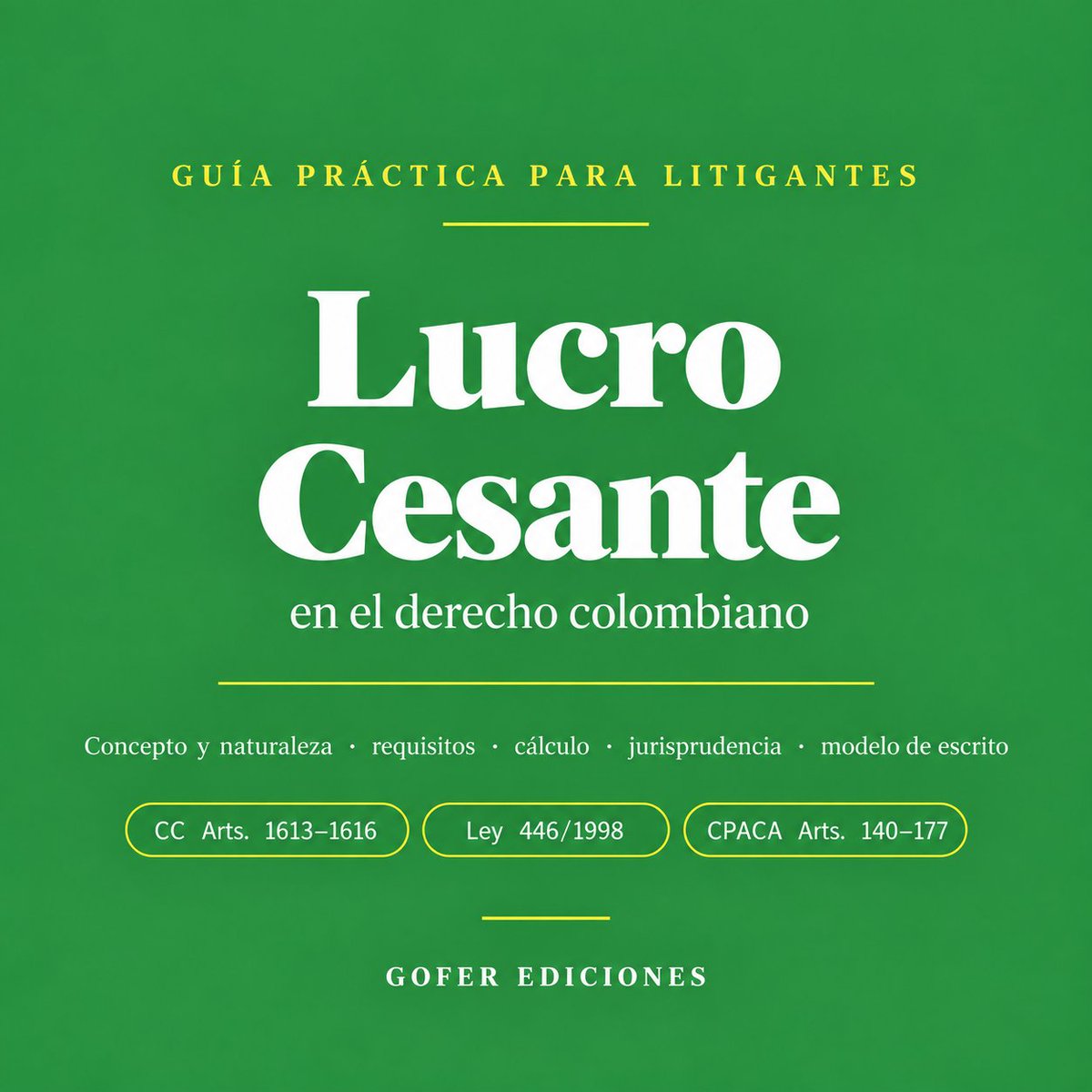 juridicascol's tweet photo. ⚖️ GUIA PRACTIA PARA LITIGANTES: LUCRO CESANTE.

herramienta diseñada para abogados  que necesitan comprender, acreditar y calcular correctamente el lucro cesante en Colombia, con criterios jurídicos, probatorios y jurisprudenciales.

Para Descargar 👉 https://t.co/zc51FPQ8RB https://t.co/GmWb6S41bg