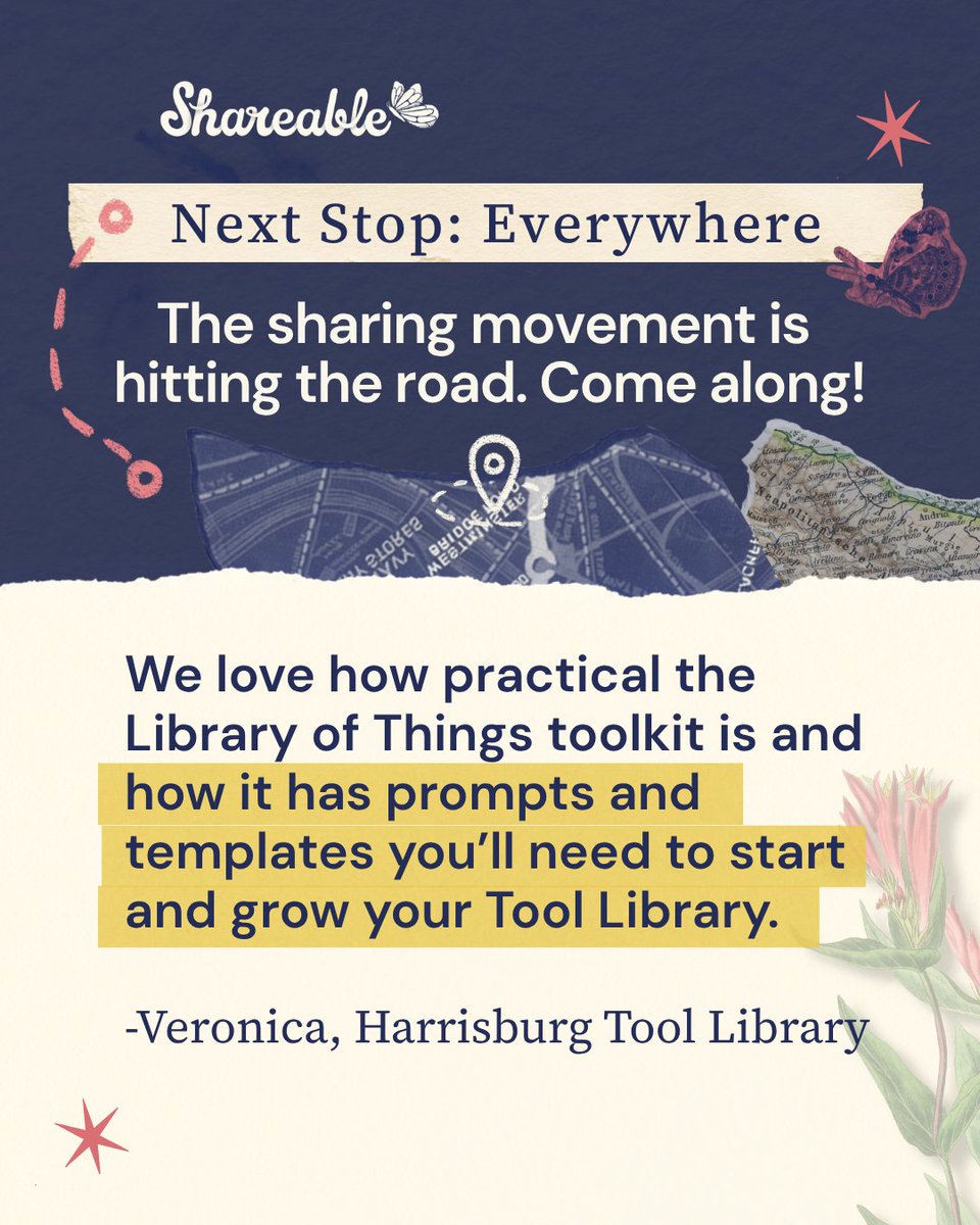 Shareable's tweet photo. People are stepping up, helping us down the road and investing in our work, ensuring that communities are equipped with a Library of Things everywhere.

Check out the impact of our Libraries of Things and Fund the Journey!

https://t.co/CcGpdCyYRn https://t.co/cSCB5KTZiE