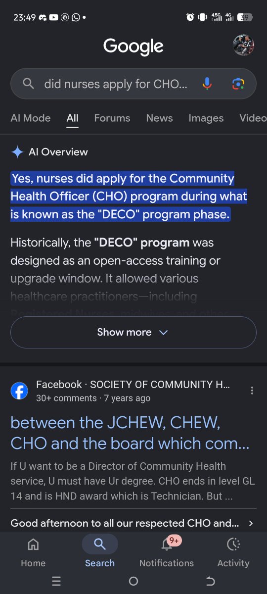 DarkknightOO1's tweet photo. @AyodejiOke_ For the records... CHO isn't the same as CHEW. Go do your homework properly. Before even after RN/RM nurses do apply for CHO. until community health board stopped it. During my CHO program i had so many SNOs as course mates https://t.co/HBW1kfcx5P