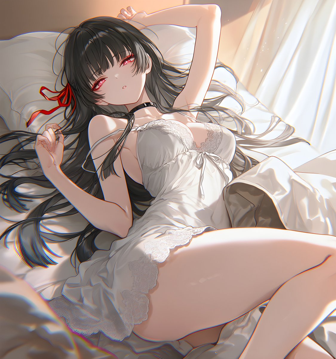 SLOTH303's tweet photo. おはようございます☀️

日曜日くらいは、少しゆっくりした朝を過ごしたい。
朝の光を浴びながら、何も考えずにのんびりする時間っていいですよね。

今日も無理せず、自分のペースで過ごしていきましょう( ˘ω˘ )✨

#WutheringWaves #鳴潮 #チサ #Chisa https://t.co/tFv0lSkswb