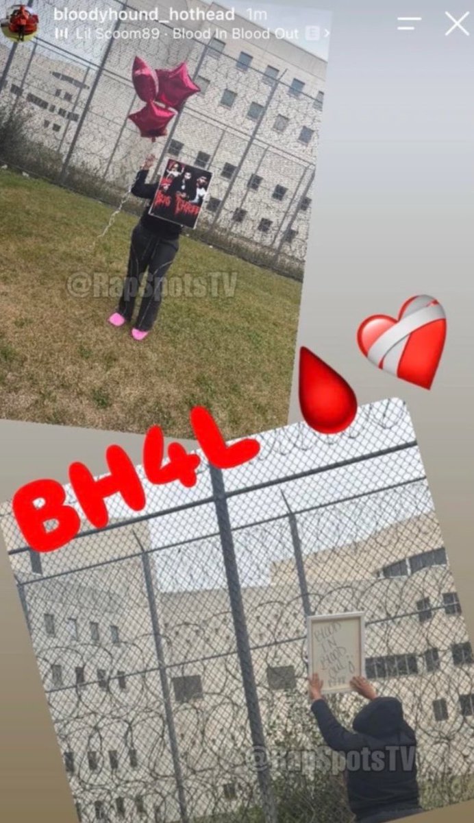 212mediaTV's tweet photo. Bloodhound member who is currently in jail found out about Q50's passing and went outside to release a balloon 💔 https://t.co/DXh4dZFAWv