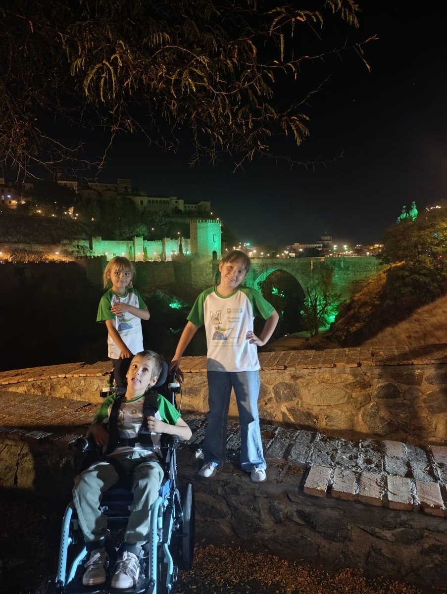 AEPMI's tweet photo. #Toledo apoyando la Semana Mundial de las Enfermedades Mitocondriales 💚🌐 #worldMitoWeek #lightupformito #Toledo #AEPMI https://t.co/KN63l47Ley
