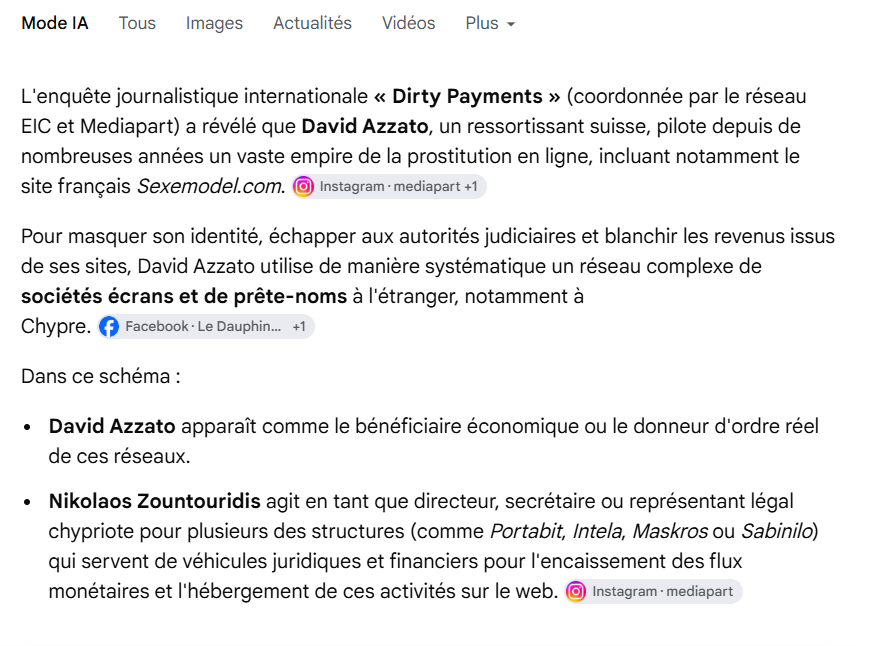 CrimesDeFrance's tweet photo. Enquête #Sexemodel
David Azzato possède t-il 6annonce, cet autre site qui rend service aux proxénètes, dont il a enregistré le domaine en 2010 ?
En juillet 2015, le tribunal de Montreuil a donné raison à la société chypriote qui gère le site. Le contribuable a dû payer 1500e. https://t.co/lUsR1lkkc0