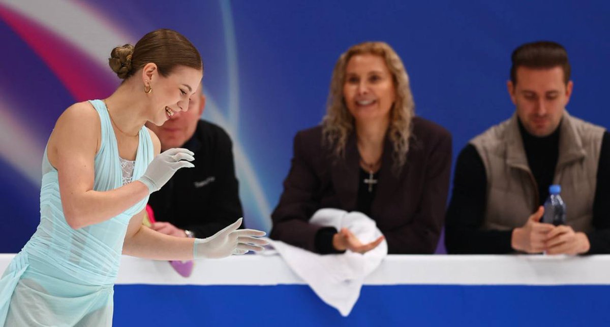 trusovaquad's tweet photo. 📸| Team Tutberidze with Sasha at the 2026 Test Skates.

via Sport24 https://t.co/851DQtVjWl