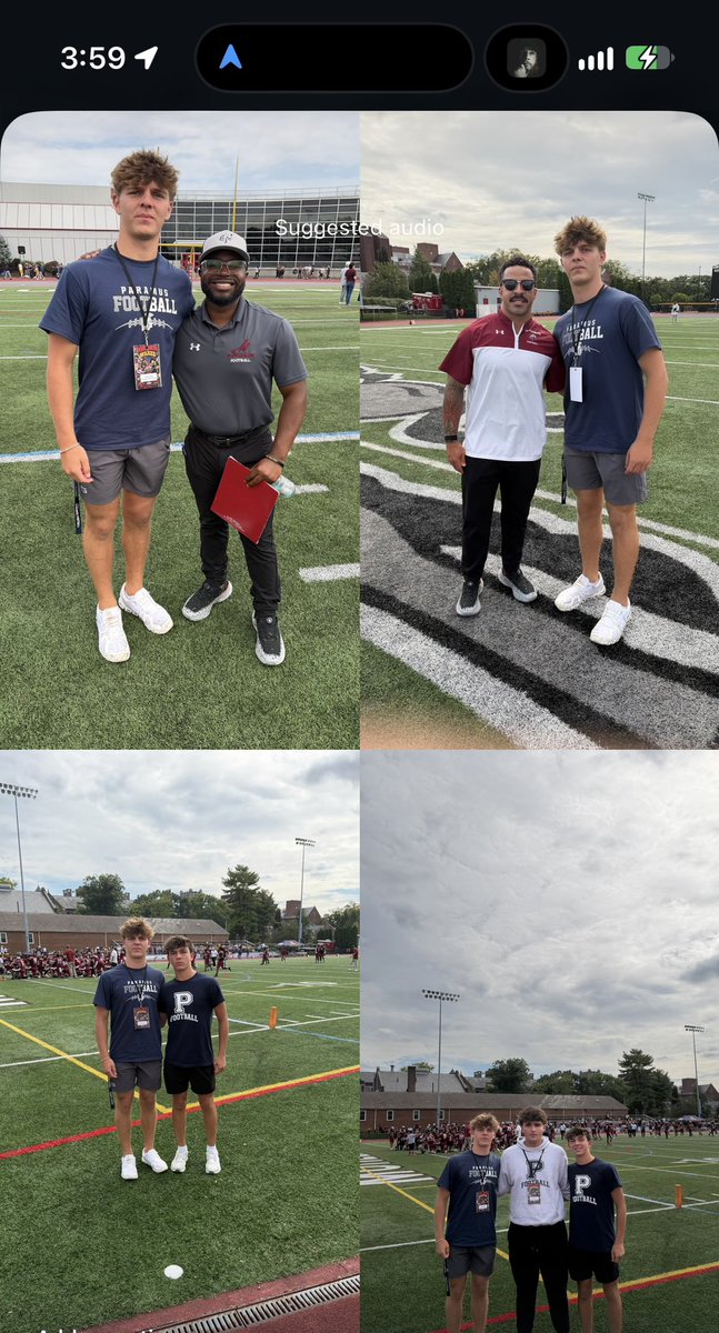 TPerides05's tweet photo. Great day at Muhlenberg college today. Great to watch the boys get a good win and catch up with the coaching staff‼️ Excited to be back for my offical visit. @WeAreParamus @Spartan_AD @DigInMules @ArenKazanci @Alrexandro87034 https://t.co/g0BuhCMVWz