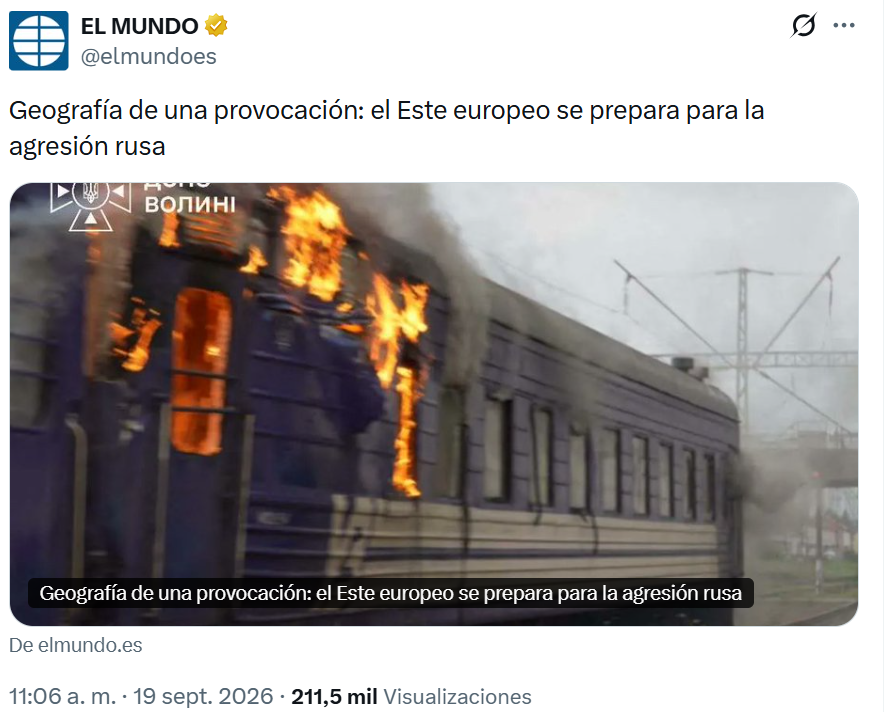 carlossmato's tweet photo. Quieren convencerte de que habrá una agresión rusa para que aceptes una escalada mayor de gasto en armamento, una renuncia a nuestras libertades y un desmantelamiento de los derechos sociales conquistados por la clase trabajadora.
Así es como se pone una autopista al fascismo. https://t.co/nlG0XM4bFg