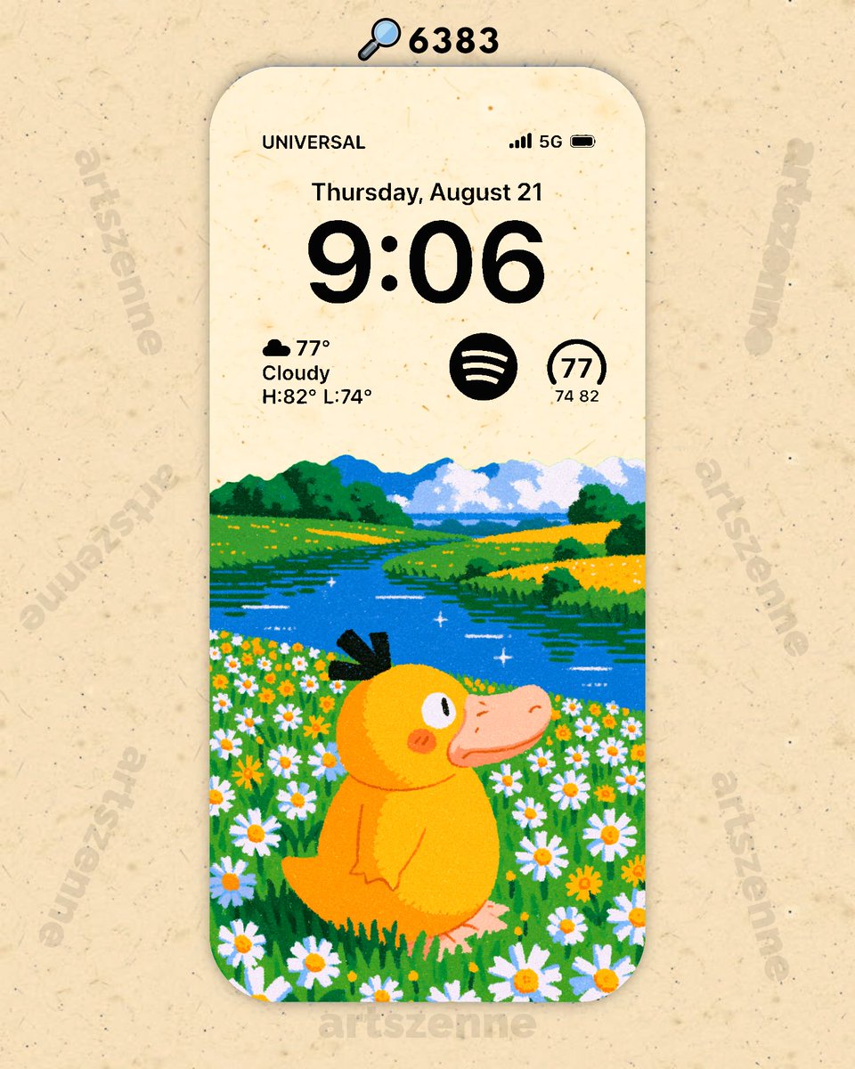 artzenne's tweet photo. Psyduck Daisy Riverbank 🌼🦆 https://t.co/20jA9rS6iP