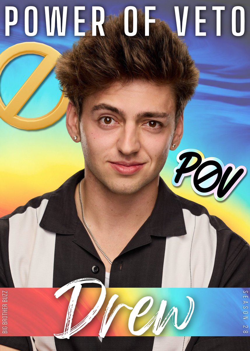 BBigBrotherBuzz's tweet photo. 🚨 DREW WON THE POWER OF VETO! 🏅 #BigBrother #BigBrotherBuzz #BB28 https://t.co/gSRUtfKms4