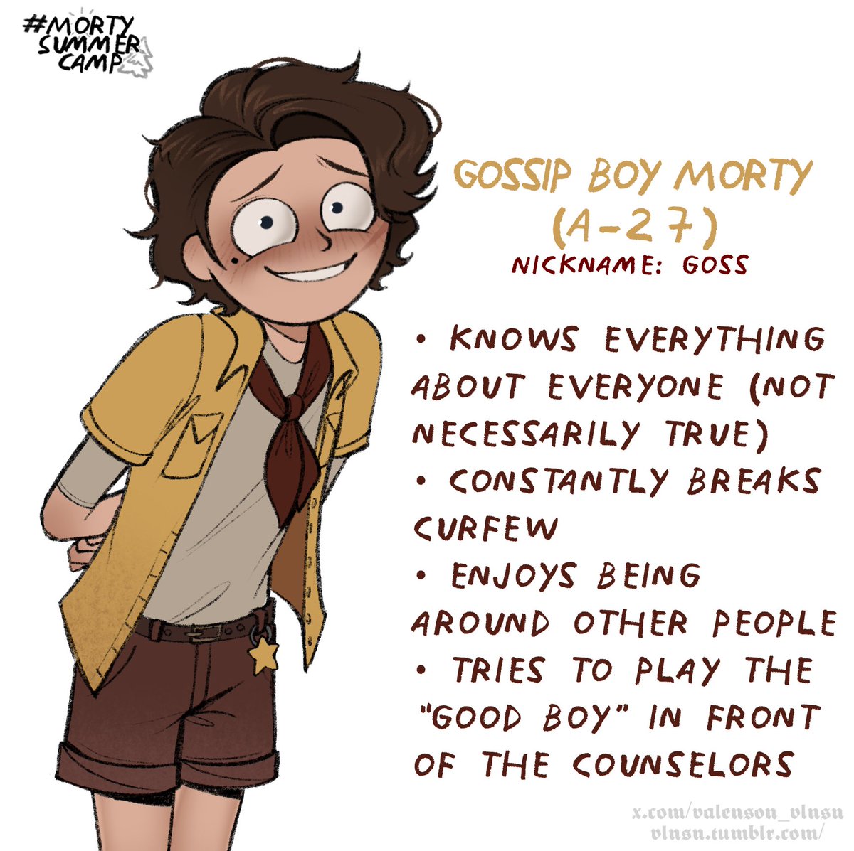 valenson_vlnsn's tweet photo. Oh my god... I’m finally done. I spent way too long drawing this; I’m embarrassed. Here’s my Morty for summer camp!!!
#mortysummercamp https://t.co/3iPqoRhahx