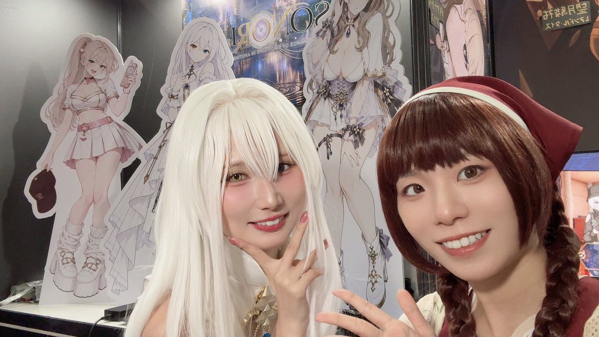 hiyamin914's tweet photo. #TGS2026
9ホールにある、アートレイスタジオ「SONORIA」さんのブースへ🏃‍♂️
ぽえちゃんと久々にお会いできました✨️
衣装めっちゃ似合ってた〜🥰 https://t.co/6bvX3e3pnx