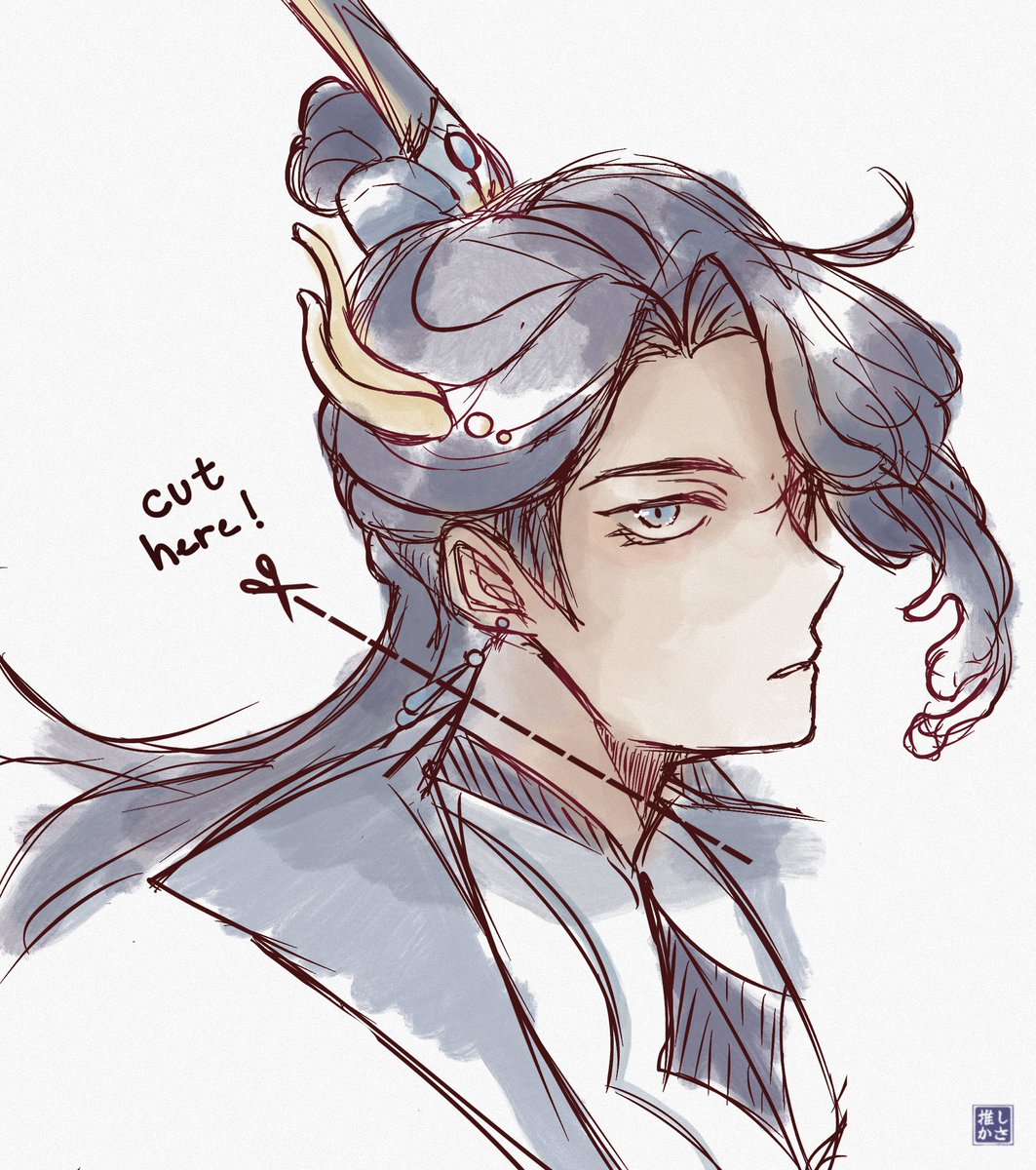 oshikasa's tweet photo. wanted to warm up with a shi wudu donghua watercolor https://t.co/J8GChhQCXk