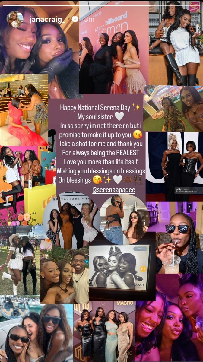 EverythingPPGhq's tweet photo. JaNa &amp; Leah's posts for Serena's birthday 🥺 https://t.co/FYOXn6lhmh