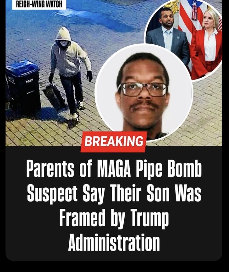 Suzierizzo1's tweet photo. Tucker Carlson interviewed the parents of the man charged with  being the D.C pipe bomber Brian Cole and they say that their son was framed by the Government. They say that the wrong person was arrested and that their son has autism &amp; no record. https://t.co/zlUPLHo2Bm
