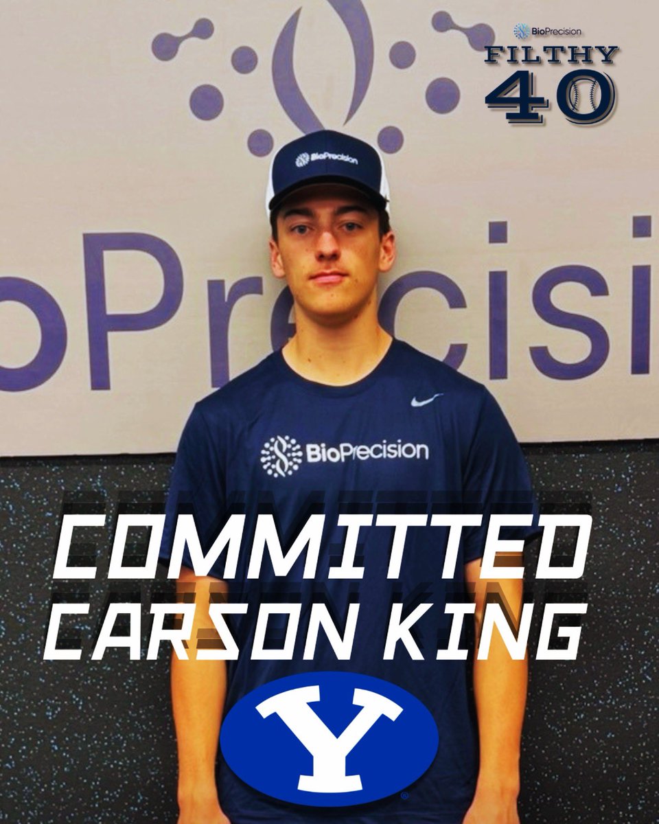 BioPrecisionLLC's tweet photo. Congrats to #Filthy40 Attendee Carson King on committing to BYU! https://t.co/Dl2c6G8GO5