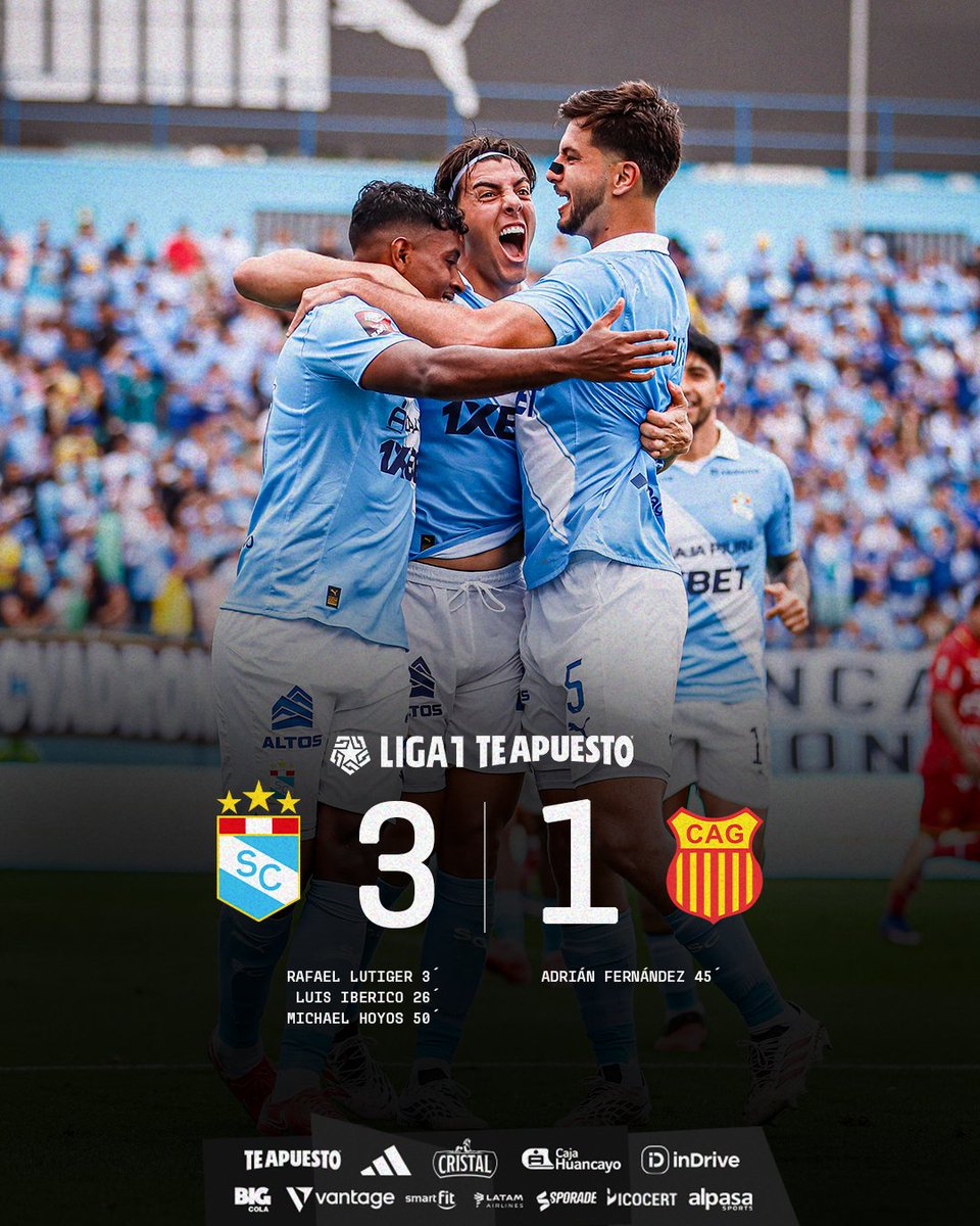 Liga1TeApuesto's tweet photo. ¡𝗧𝗲𝗿𝗰𝗲𝗿 𝘁𝗿𝗶𝘂𝗻𝗳𝗼 𝗰𝗼𝗻𝘀𝗲𝗰𝘂𝘁𝗶𝘃𝗼 𝗱𝗲 𝗦𝗽𝗼𝗿𝘁𝗶𝗻𝗴 𝗖𝗿𝗶𝘀𝘁𝗮𝗹! 🩵

📸 ITEA Sport

#Liga1TeApuesto 
#ElADNdelHincha https://t.co/ccKgAccboM