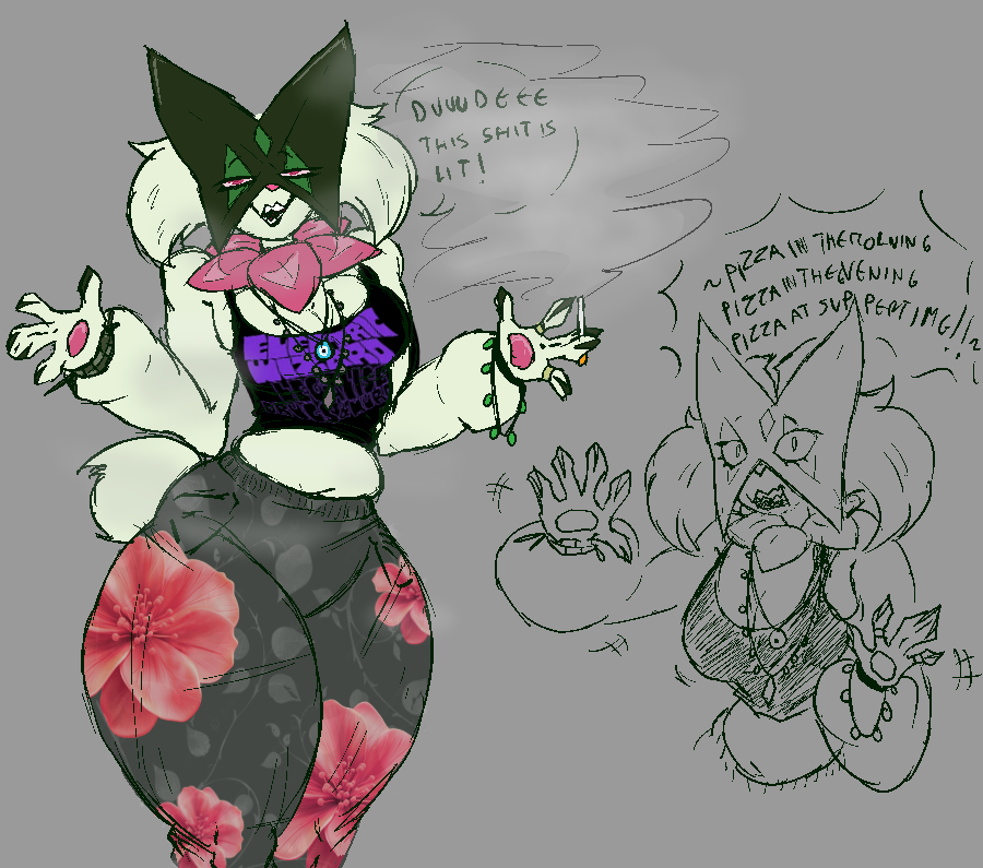Mik3h4wkOrSmth's tweet photo. i fffffucking love Stoner Meowscarada like hell yeah let's smoke weed with the weed cat https://t.co/UpaWXeQc5o