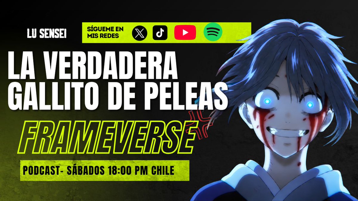 lu18sensei's tweet photo. Cap 6 de #FrameVerse ya está disponible en mi canal de Youtube “Lu sensei”.          
Hablamos de: Backrooms: Sin Salida, Shin-Gekijōban Gintama: Yoshiwara Daienjō y Puella Magi Madoka Magica: rebellion.   

Link: https://t.co/QMBGfSuNEa https://t.co/VkqQte1UbA