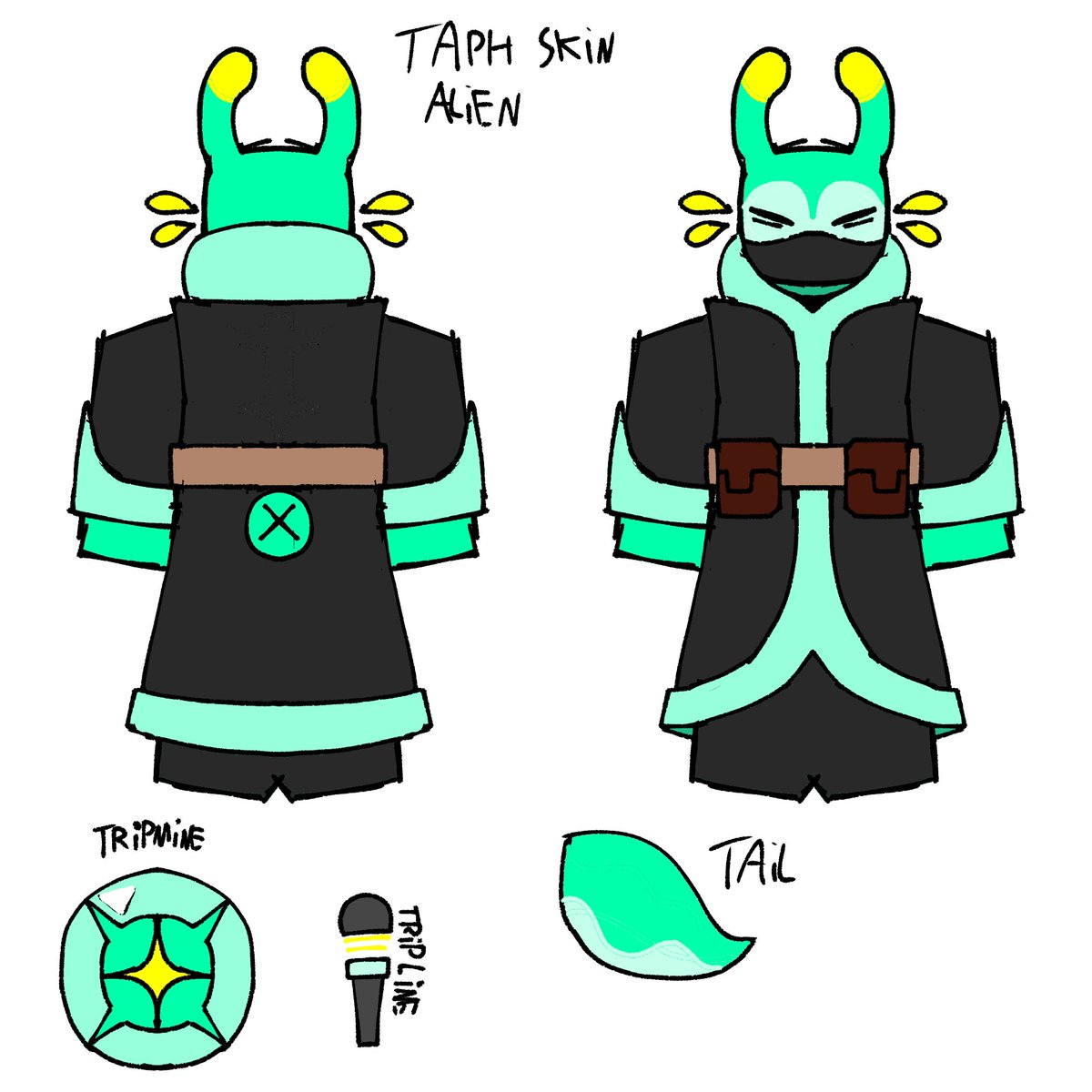 K0z_vin's tweet photo. @isaac3523 If it were added, it could be purchased or unlocked via an achievementlike throwing a tripmine and having it explode in the Killer's face while they are chasing someone wearing an Alien skin and with less than 50% health. https://t.co/itqxUqrE98