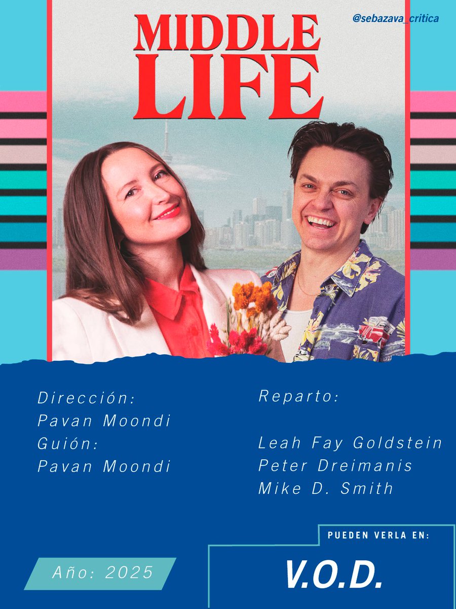 sebazavacritica's tweet photo. "Una historia romántica dulce y corta."
Entren a @revventanaind para leer mi crítica de #MiddleLife, una comedia romántica canadiense con #PeterDreimanis y #LeahFayGoldstein.
AQUÍ ➡️ https://t.co/LOlS89QS3H
#PavanMoondi #VentanaIndiscreta https://t.co/BCzk38LA5B