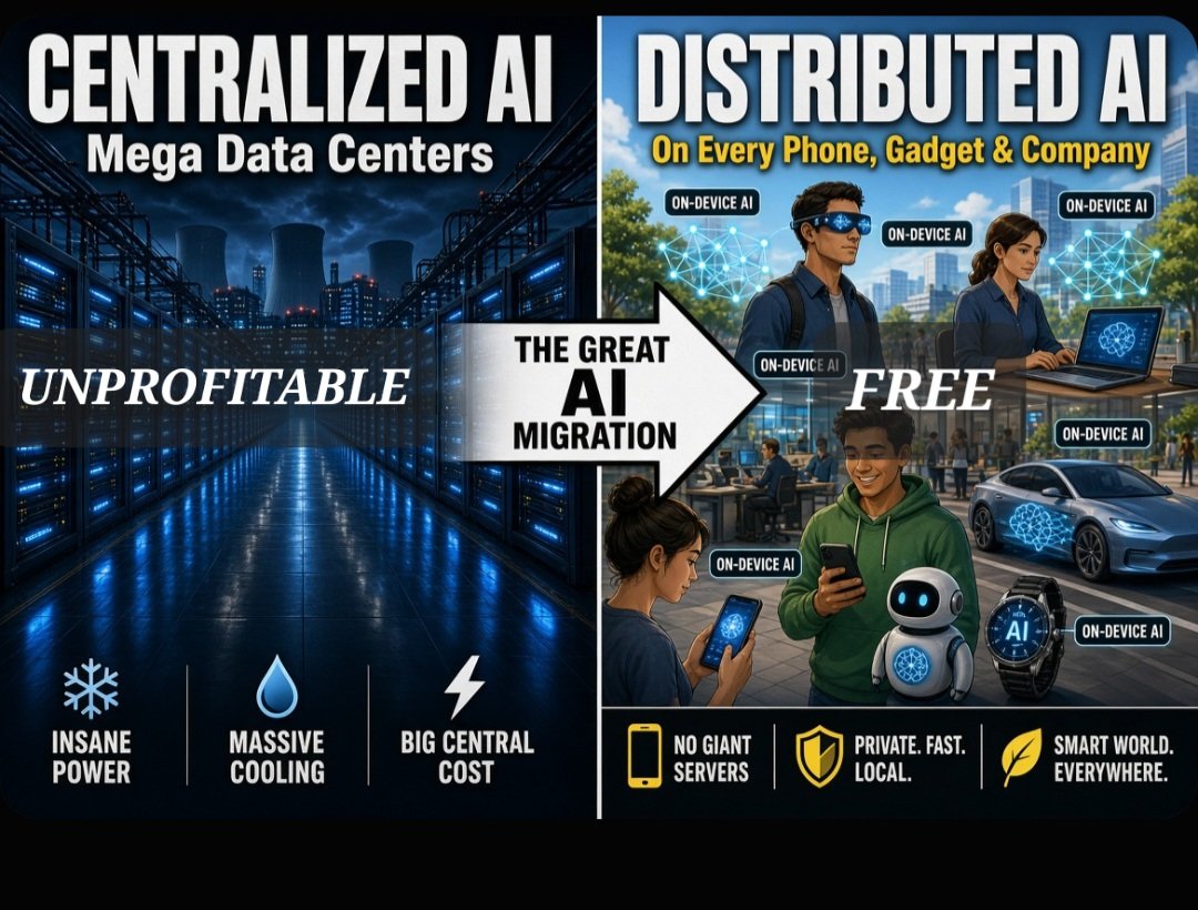 UDKCreator's tweet photo. AI will be distributed.
It will pay for itself via MASSIVE efficiencies in rooting out waste and fraud across all governments: Federal, State, County, & Local.

Saving in GDP efficiemcies range from $2T/annually and MORE.

Social Security will double in funding.
Medicare will not be needed bcuz Healthcare Industry efficiences will grow over 100%!

The future is bright for AI but it will be a free distributed technology that is embedded in all technology.