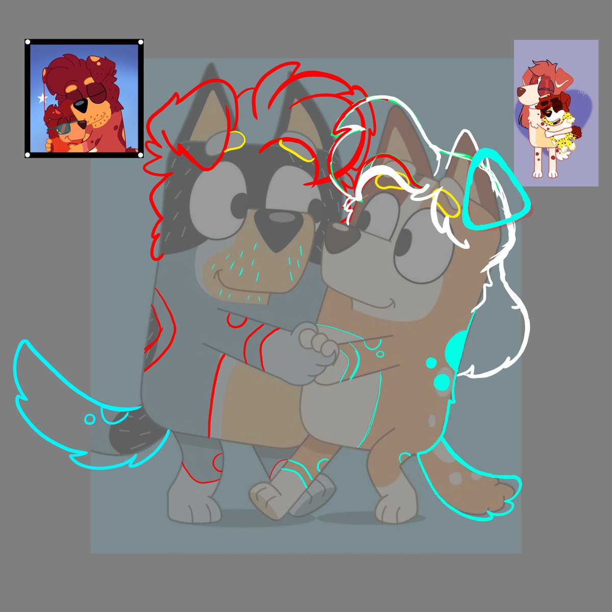KhalionL's tweet photo. Redesigning father and mother.
#blueyoc #art #digitalart #ocs #blueysona https://t.co/5q4N8cxhNG
