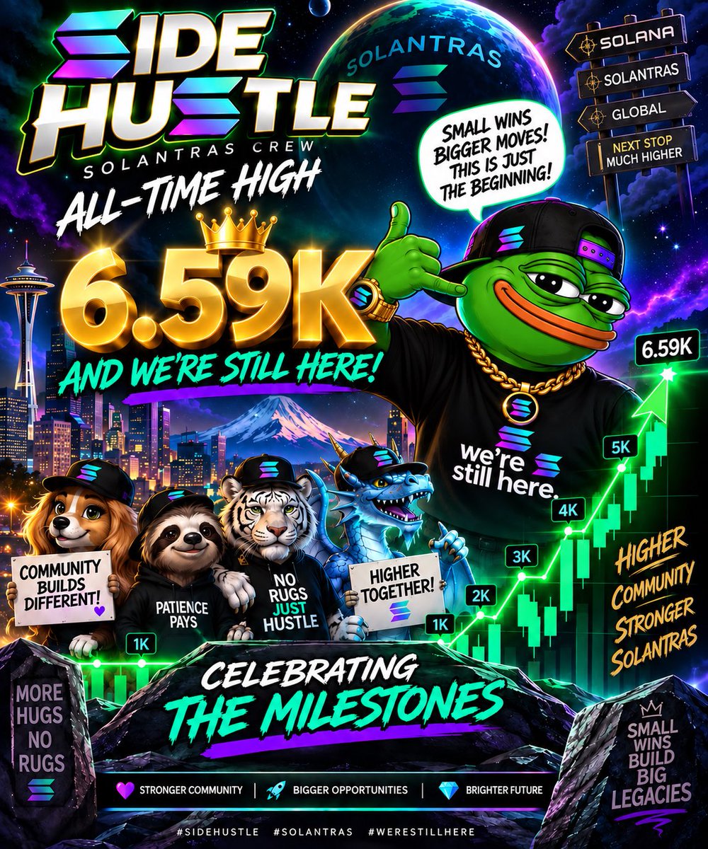 SIDEHUSTLE_SOL's tweet photo. New All Time High!! 👏

We know that this isn’t the finish line. We’re just getting started. We got a lot more growing to do, but it’s great to see the progress as we’re watching a gem being built before our eyes 💎

@Pumpfun 💊
CA:
AEeqNZQ2KwkhiuPsaU25m28wCE9ttBTdpwvzMMFCpump https://t.co/a8zunZZ4A9