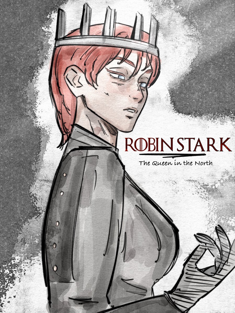 Rainboria's tweet photo. Fem Robb Stark artwork !  
#gameofthrones #asoiaf #robbstark #gameofthronesart #asoiaf #nedstark https://t.co/TFAo23GmPd