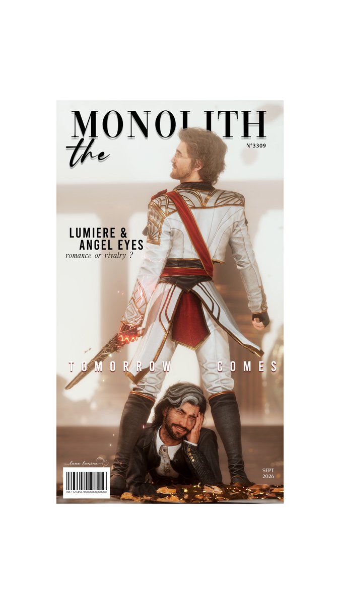 _LunaLumina's tweet photo. Have you read the special interview in the recent edition of the magazine? It seems Lumière and Angel Eyes are on the cover! 👀

⚡🪽 AngeLumi forever. 

Go read the fic if you didn't! https://t.co/AZC0YlZQXn

#Verstave #Gustave #Verso #ClairObscurExpedition33 #VirtualPhotography https://t.co/YupN2oFEjv