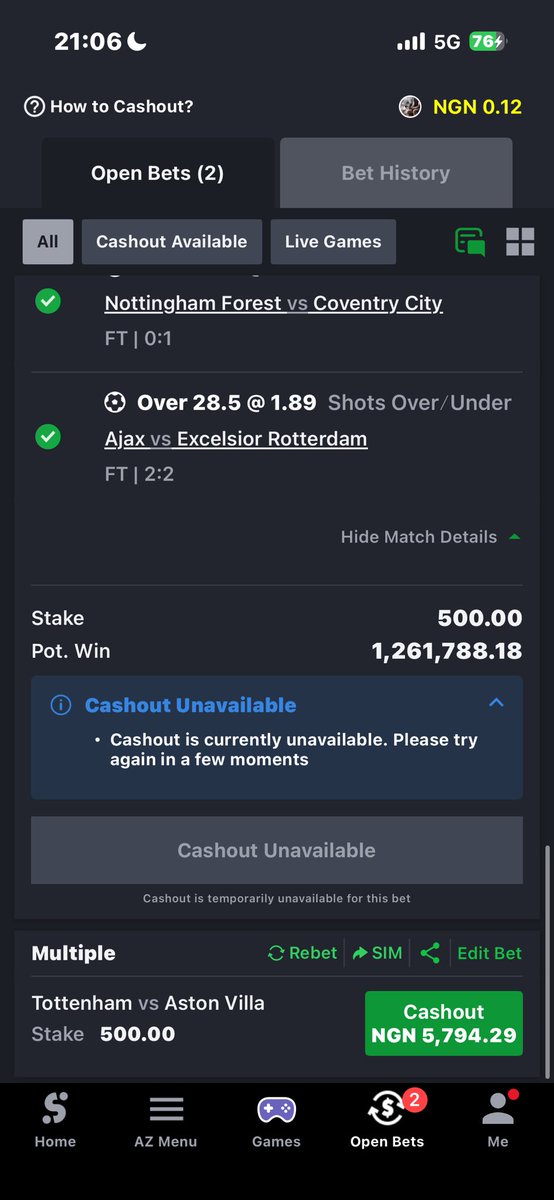 0xZen_o's tweet photo. @MOE__BOY come oo I don boom another one again oo better 2k odds e no easy 😂🎉💥 This ember Month dey really work for me https://t.co/tvmVhbGTc0