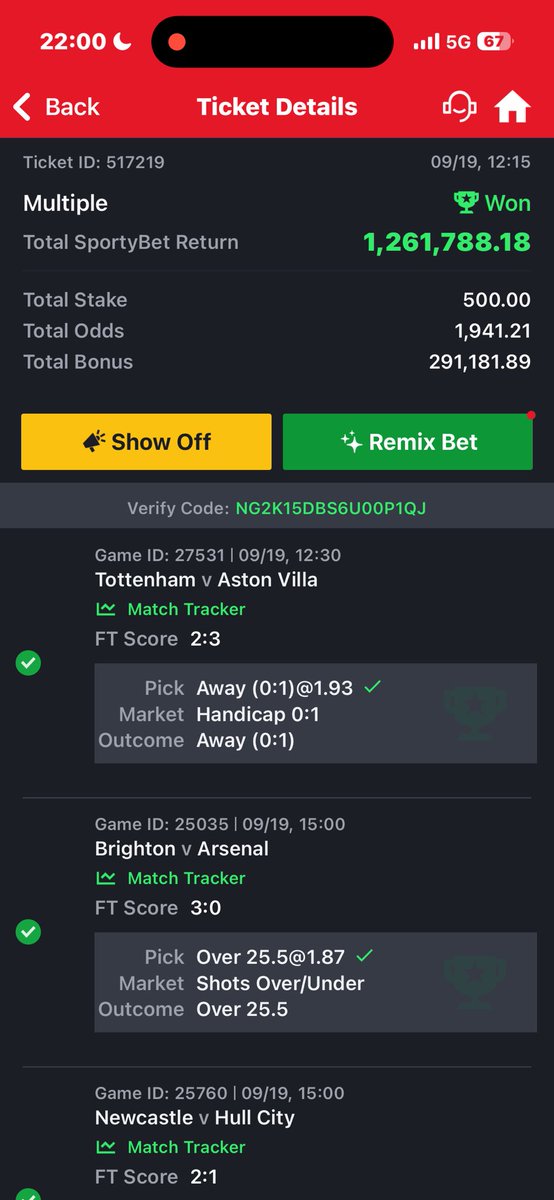 0xZen_o's tweet photo. @MOE__BOY come oo I don boom another one again oo better 2k odds e no easy 😂🎉💥 This ember Month dey really work for me https://t.co/tvmVhbGTc0