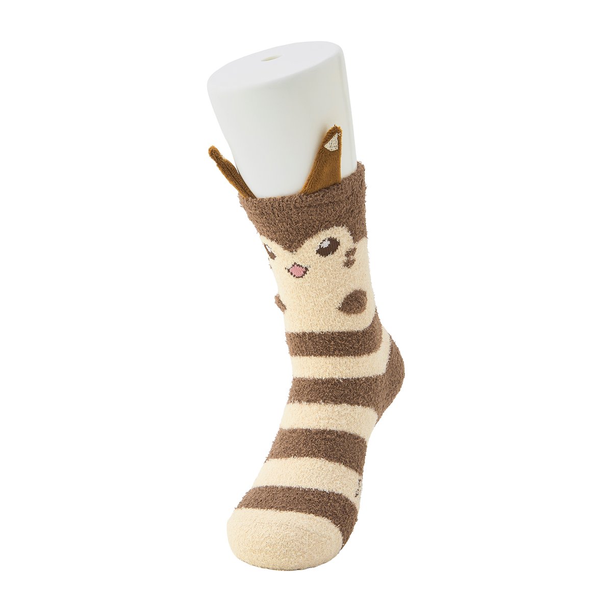 Pokeshopper's tweet photo. Pokeshopper Notice: Close up images of the brand new Pokémon Center Furret official socks now published https://t.co/84tzsuA0UP https://t.co/cS2L9UdgYw