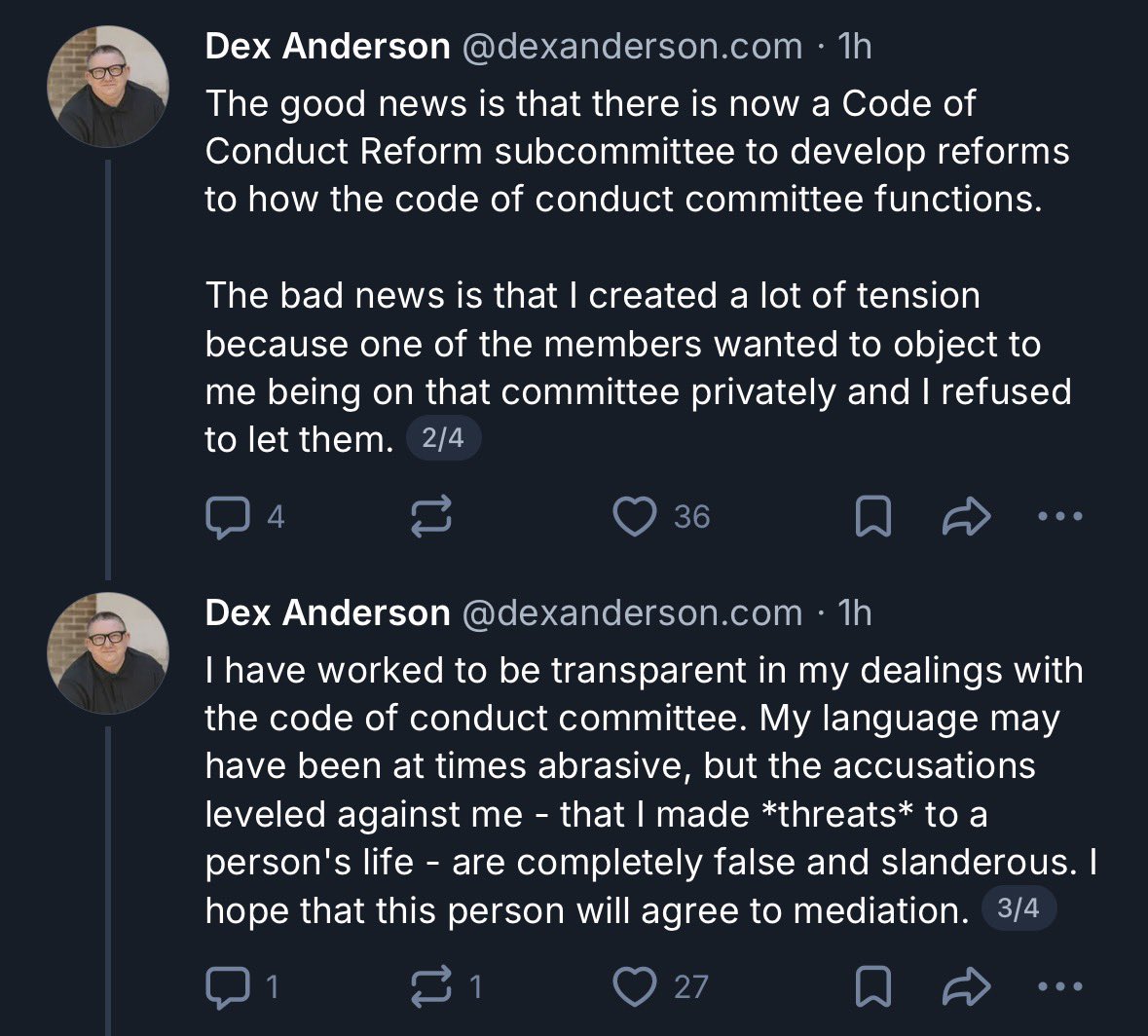 MN_Politics1's tweet photo. Sounds like I’m not the only person that got falsely accused of threats in the DFL.

Making accusations of threats is a common tactic in the DFL, used to silence opponents. https://t.co/Cz1oqP3Ibb