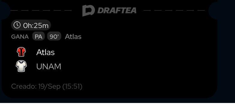 betwhitb's tweet photo. Vamos así para la #LigaMX #Atlas Ml suerte nos vemos en la caja 🍀

#Gambling𝕏 #Sportsbets #Freebet https://t.co/dDDhY2jRDs