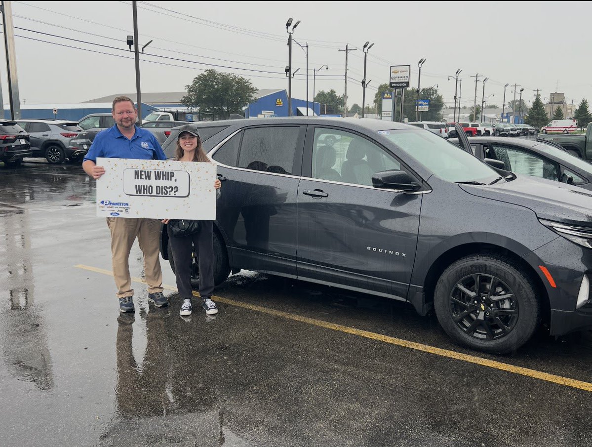 princeton_auto's tweet photo. We’re so happy we could help Cassie find her 2022 Chevy Equinox! 🚙✨

Thank you so much for choosing Princeton Auto Group and trusting us to be part of your car-buying experience. We truly appreciate your business. 🥰

Enjoy your new ride, Cassie!    Sold by Matt https://t.co/1TF3A5qBPu