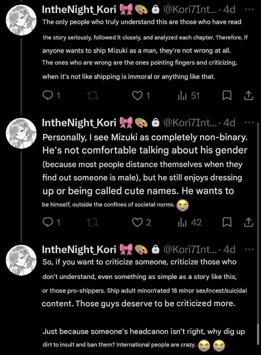 enaneow's tweet photo. @mzenirl_kyo like im sorry to beat a dead horse but what do proshippers have to do with this? from my pov, theyre using it to hide their own transphobia because they refuse to educate themselves on trans people https://t.co/FEJjoGbCtV