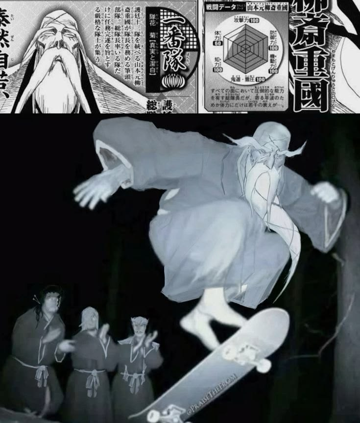 Retro_Bleach1's tweet photo. So, when did Yamamoto learn skating? 😭 https://t.co/3nkREw6dfZ