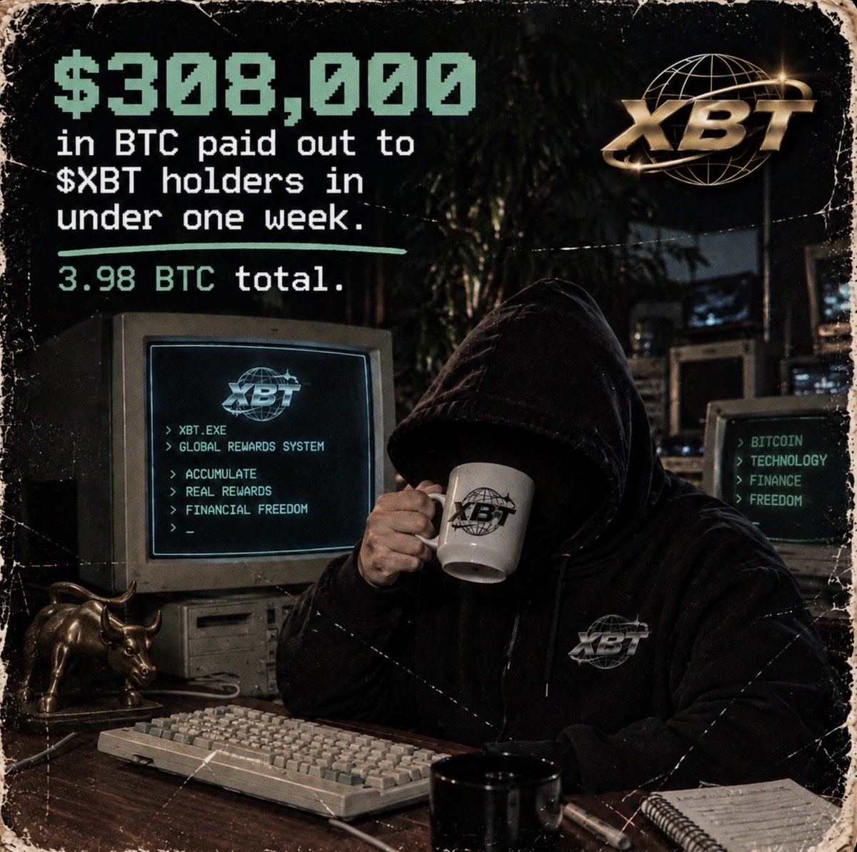 XBTCULT's tweet photo. $308,000 in BTC paid out to $XBT holders in under one week. 3.98 BTC total. Here's exactly how the reward system works.

👇🏻🧵 https://t.co/NLgIUlrrmC
