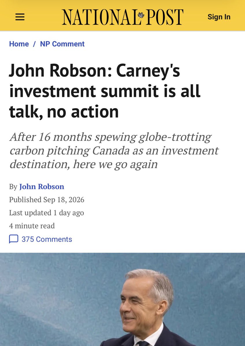 AndrewScheer's tweet photo. “More backroom pseudo-deal making. Carney fancies himself a master of the art of the deal, so we won’t get a stable, open investment environment. We’ll get PMO favouritism appealing to investors from the United Arab Emirates or Communist China … until they realize he doesn’t do stuff.”

https://t.co/62AebSJSRa