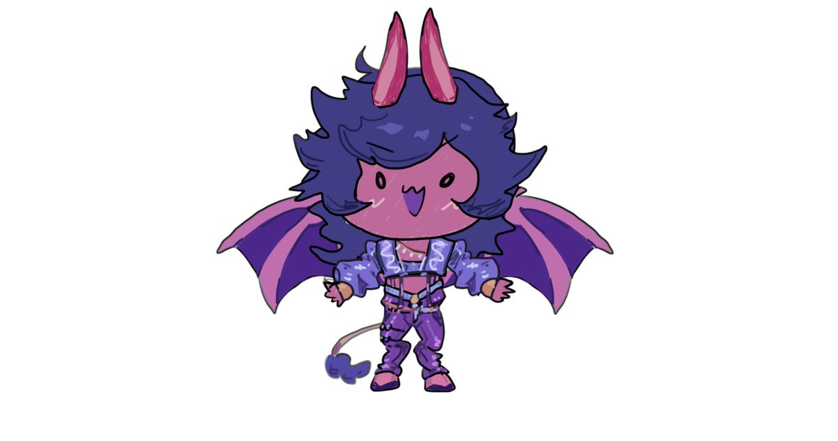 DaemonIMP's tweet photo. 🎤Meet your oomf!      

😈Name: Dae (DaemonIMP)
💕Hobbies: singing, drawing, gaming, streaming 
😈Birth Flower: Lily
💕Fav Animal: Cats and Bats!
😈Comfort Show: Any Barbie movie, The Incredibles

Your turn! 😈💕 https://t.co/xX8Rpqi0Rr