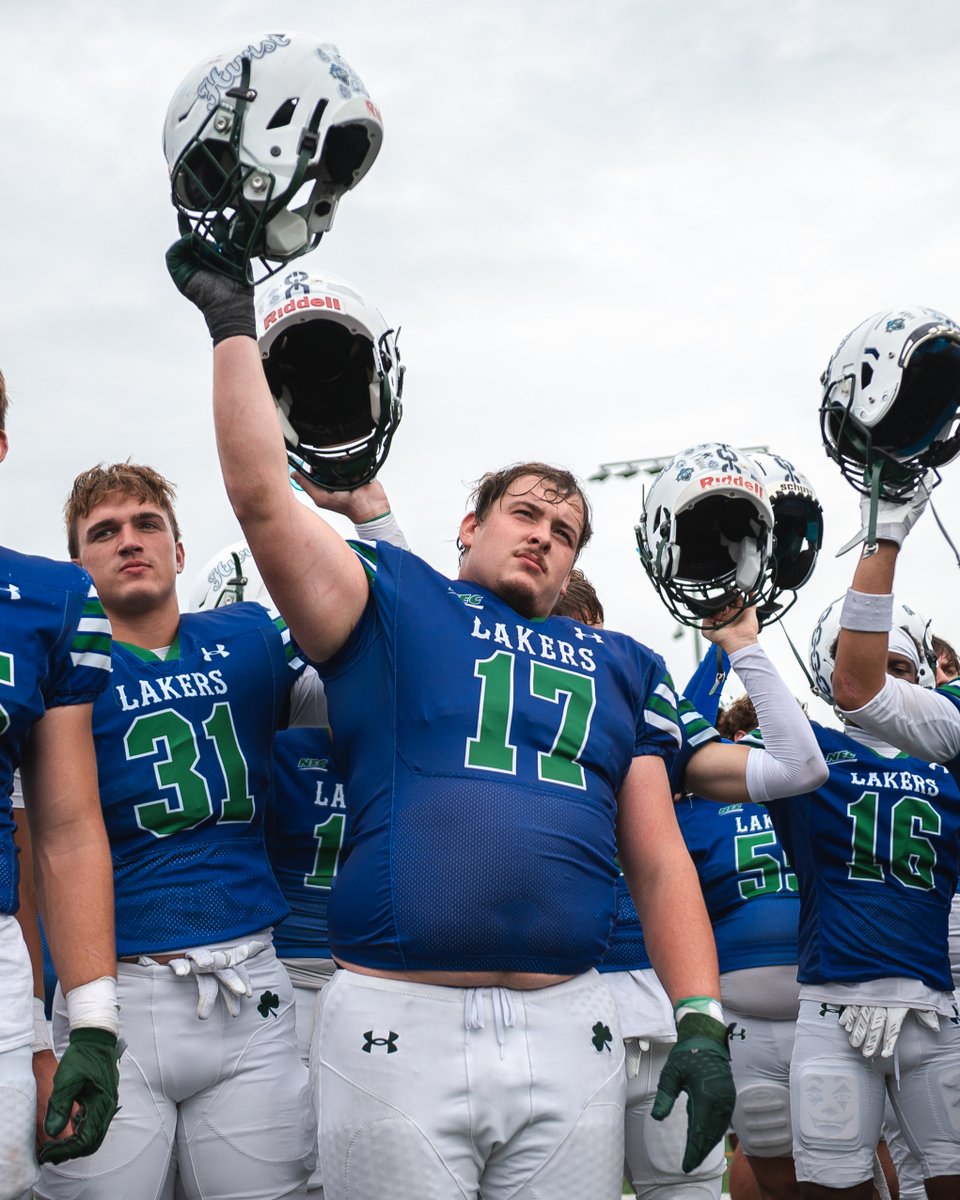 MercyhurstFB's tweet photo. What a win, what a crowd, what a show. 

✅ Home Opening Win 
✅ Tom Sydeski’s first win as head coach  

#RollLakers☘️ https://t.co/QWi1FVcpmE