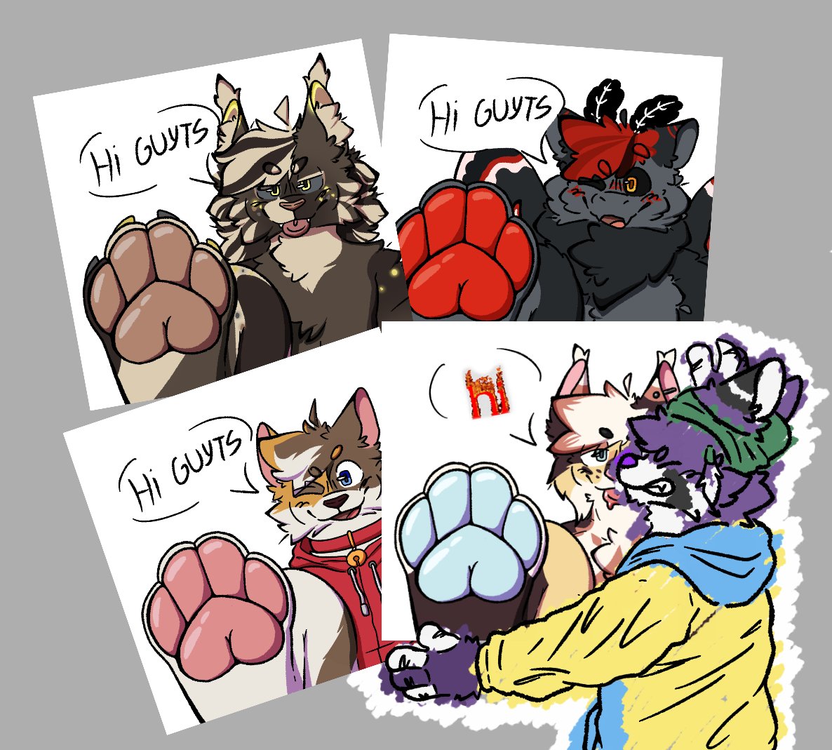 Fauxy2022's tweet photo. 👀 Here are some paws that I’ve made... I’ve drawn more this week than ever before... that’s craaaazy, but it’s good :3

And also! I’ve opened 6 more slots for this! Soo, be quick if you want some :3 These will be the last ones... hehe https://t.co/WSKmBxMoSC