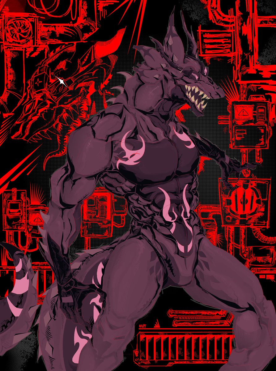 Kittycorn48_'s tweet photo. Kaiju Paradise Nightcrawler art #art #digitalart https://t.co/u3ywgoB98X