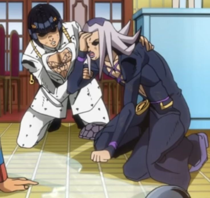 slow939's tweet photo. #uselessfact bruno holds onto leone in the anime but doesn’t in the manga https://t.co/K4w7GgrfTb